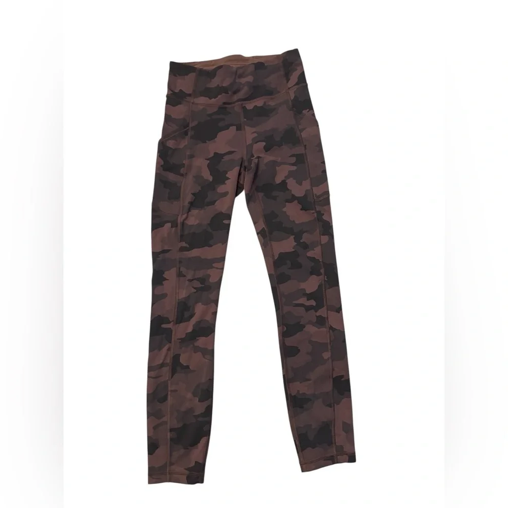Lululemon Invigorate High-Rise Tight Leggings Heritage Camo Brown Women’s 4 25” - Picture 8 of 11